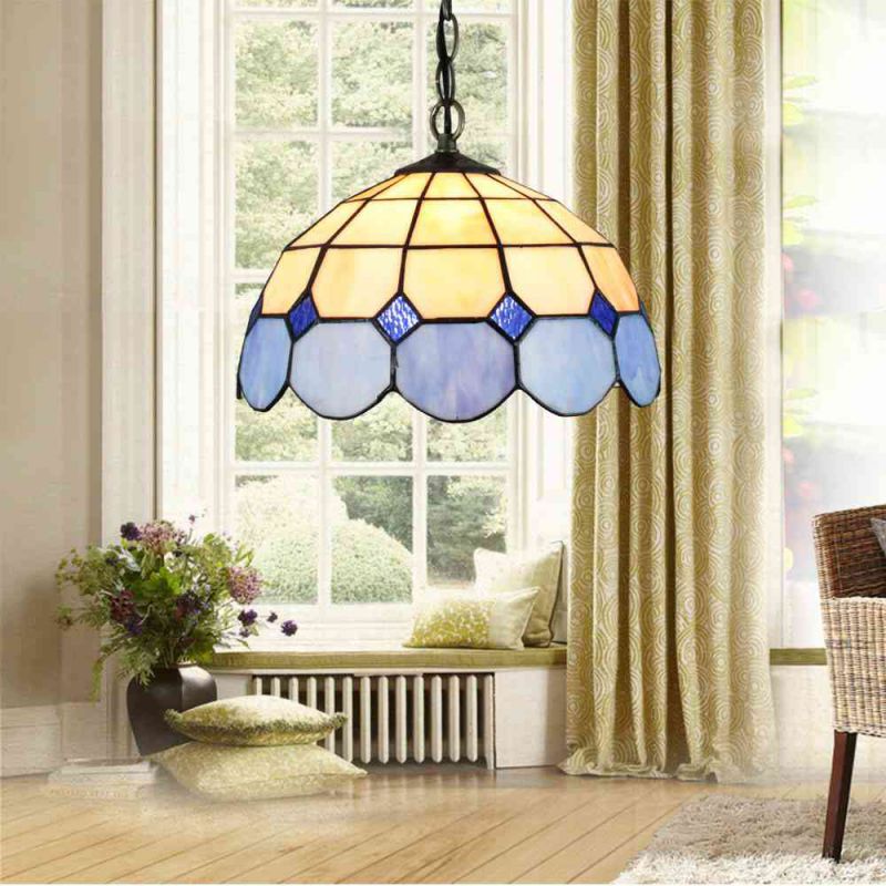 レトロ調 ペンダントライト【LED電球付属】 ティファニー ランプ フラワー