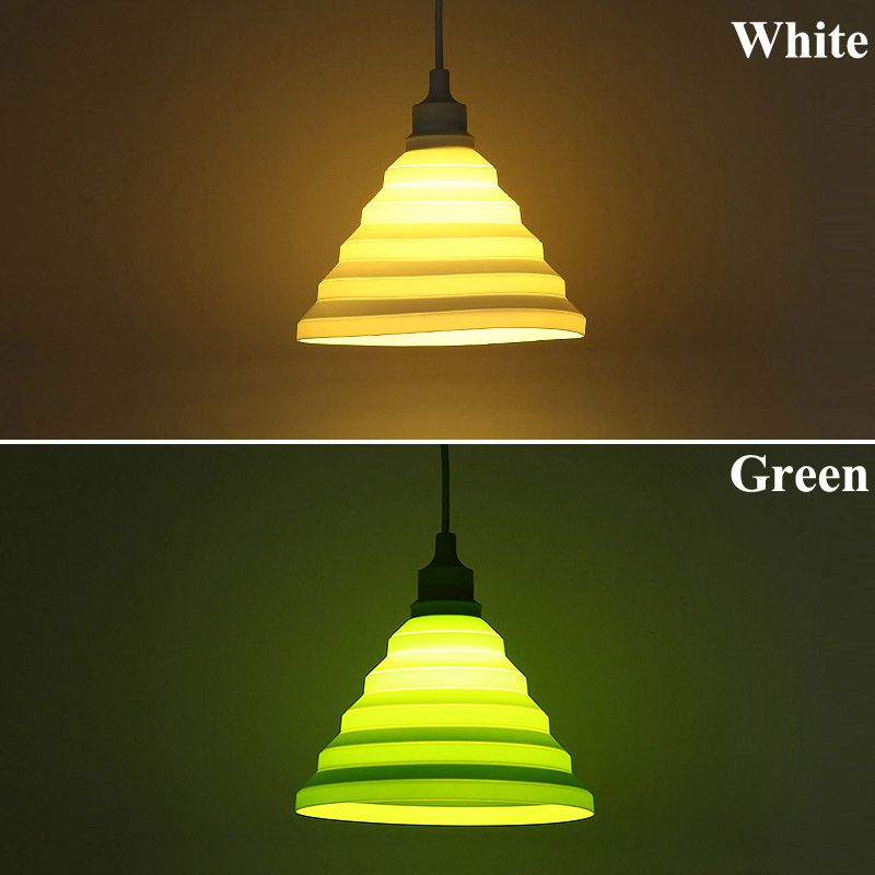 ペンダントライト 照明器具 玄関照明 子供屋照明 折畳み カラフル 5色 1灯