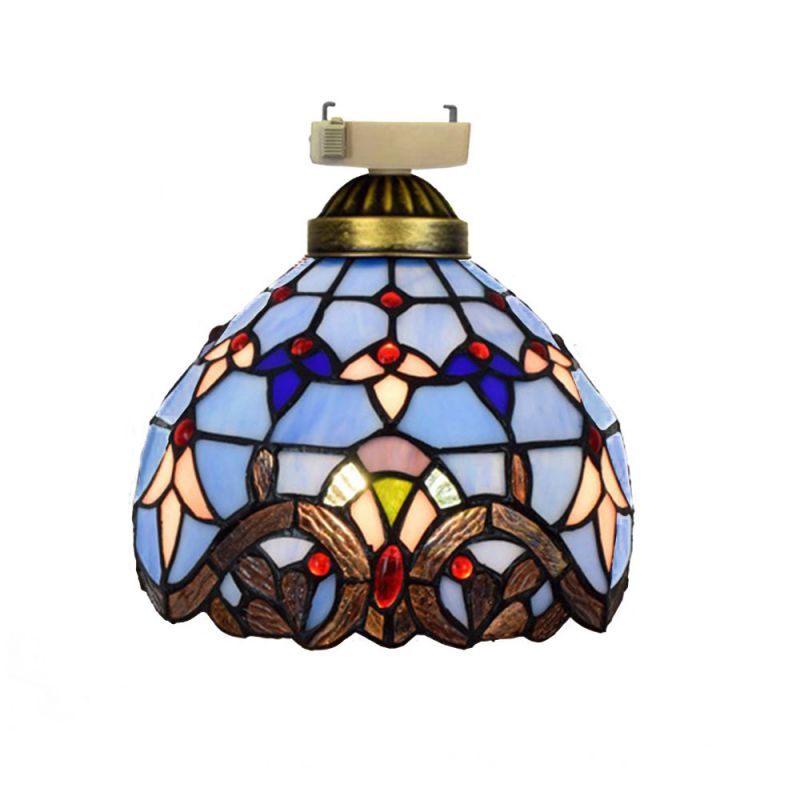 ステンドグラスランプ　ガラスランプ　ひっかけシーリングライト シーリングライト ステンドグラスランプ ダイニング照明 玄関 簡単取付