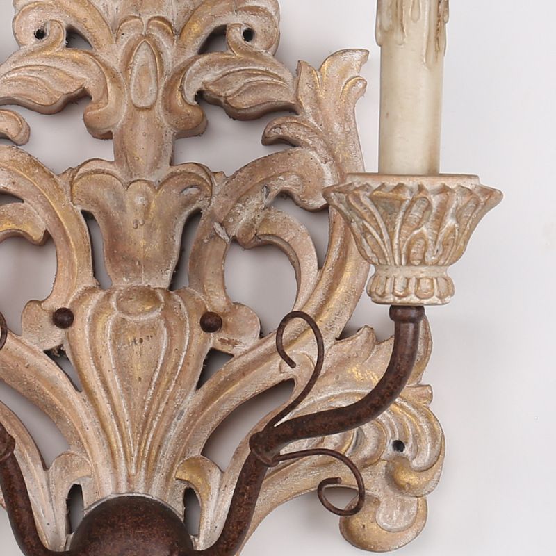 壁掛け照明 ブラケットライト ウォールランプ 玄関照明 木彫り 2灯