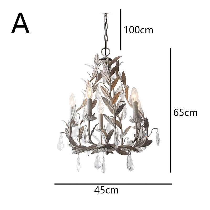 シャンデリア リビング照明 店舗照明 天井照明 葉型 北欧風 5灯