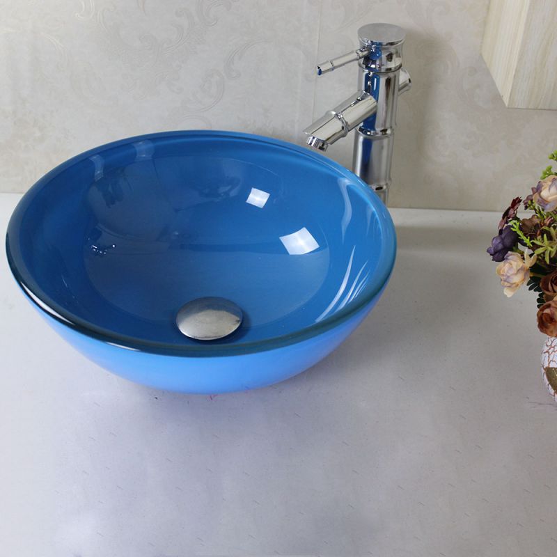 高級洗面ボウル 強化ガラス 手洗い鉢 手洗い器 洗面器 洗面台 洗面器 - 3