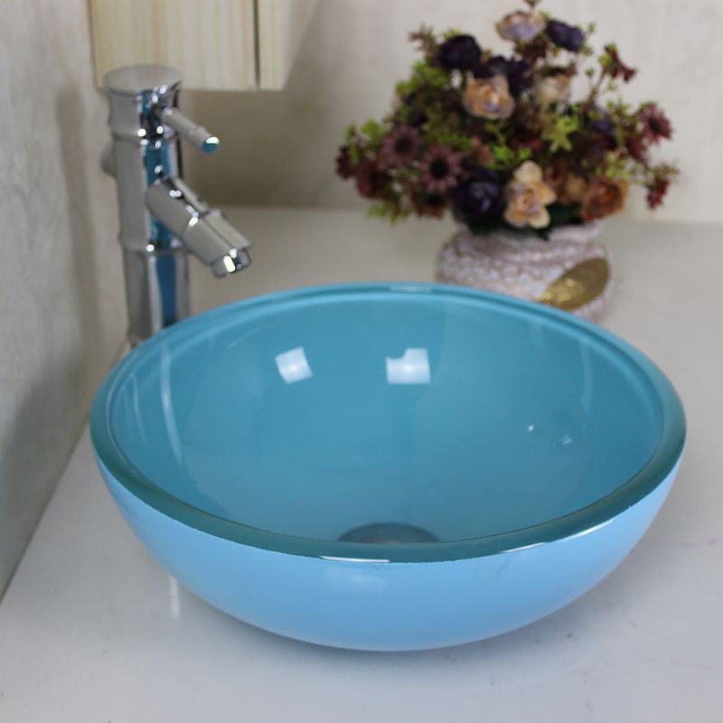 高級洗面ボウル 強化ガラス 手洗い鉢 手洗い器 洗面器 洗面台 洗面器 - 3