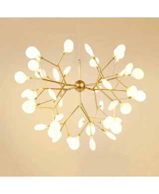 LEDペンダントライト リビング照明 寝室照明 店舗照明 枝型 27/36/45/54/63灯 金色/黒色