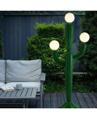 LEDフロアスタンド フロアランプ スタンドライト 屋内屋外兼用 防水 サボテン モダン 3灯 H120cm