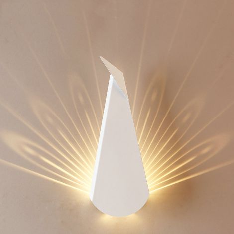 LED壁掛けライト ブラケット ウォールランプ 間接照明 玄関照明 孔雀型 2色