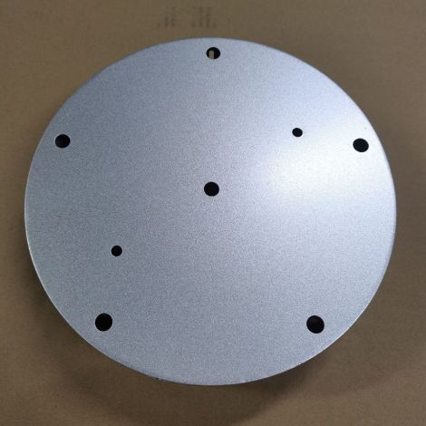 引掛けシーリングキャップ フランジ 銀白色 φ25cm 5穴 