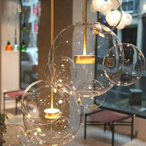 LEDペンダントライト リビング ダイニング 寝室 店舗 天井照明 泡 ミッキー型