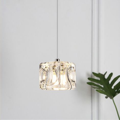 LEDペンダントライト ダイニング照明 吹き抜け 玄関 キューブ 1灯 簡単取付