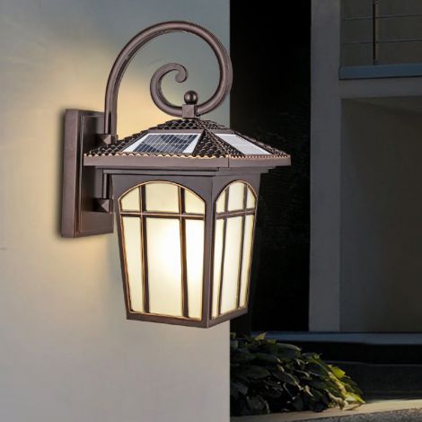 壁掛けライト ウォールランプ ブラケット 間接照明 太陽熱利用 屋内屋外兼用 防水 1灯