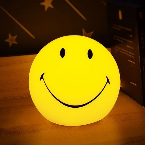 LEDフロアスタンド テーブルランプ ナイトライト 子供屋照明 枕元 卓上 微笑み 元気 H23/43cm