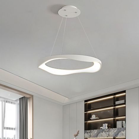 LEDペンダントライト ダイニング照明 居間 寝室ランプ 書斎ライト モダン D62cm