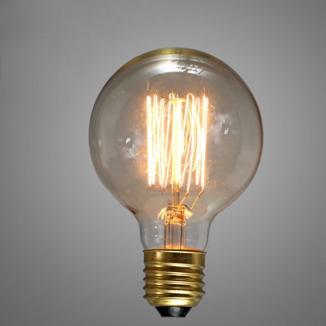 エジソン電球 ハロゲン電球 口金E26 G95 40W 3個入り
