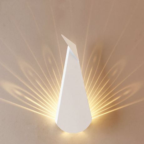 LED壁掛けライト ブラケット ウォールランプ 間接照明 玄関照明 孔雀型 2色
