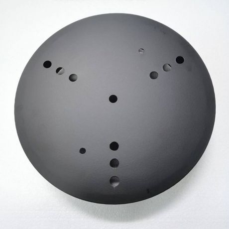 引掛シーリングキャップ フランジ 黒色 φ25cm
