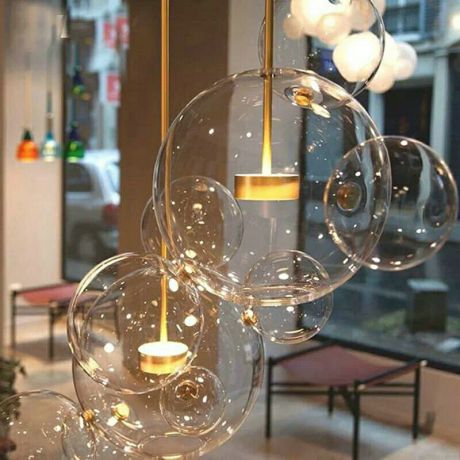 LEDペンダントライト リビング ダイニング 寝室 店舗 天井照明 泡 ミッキー型
