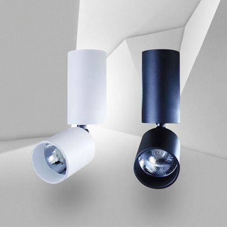 LEDスポットライト LEDシーリングライト 店舗 玄関照明 回転可 黒白色 5/7W