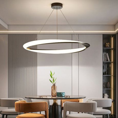LEDペンダントライト リビング ダイニング 店舗 天井照明 一環 D60cm 3色 LED対応